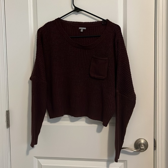 Charlotte Russe Purple Oversized Crop Sweater🌟 - Picture 6 of 8